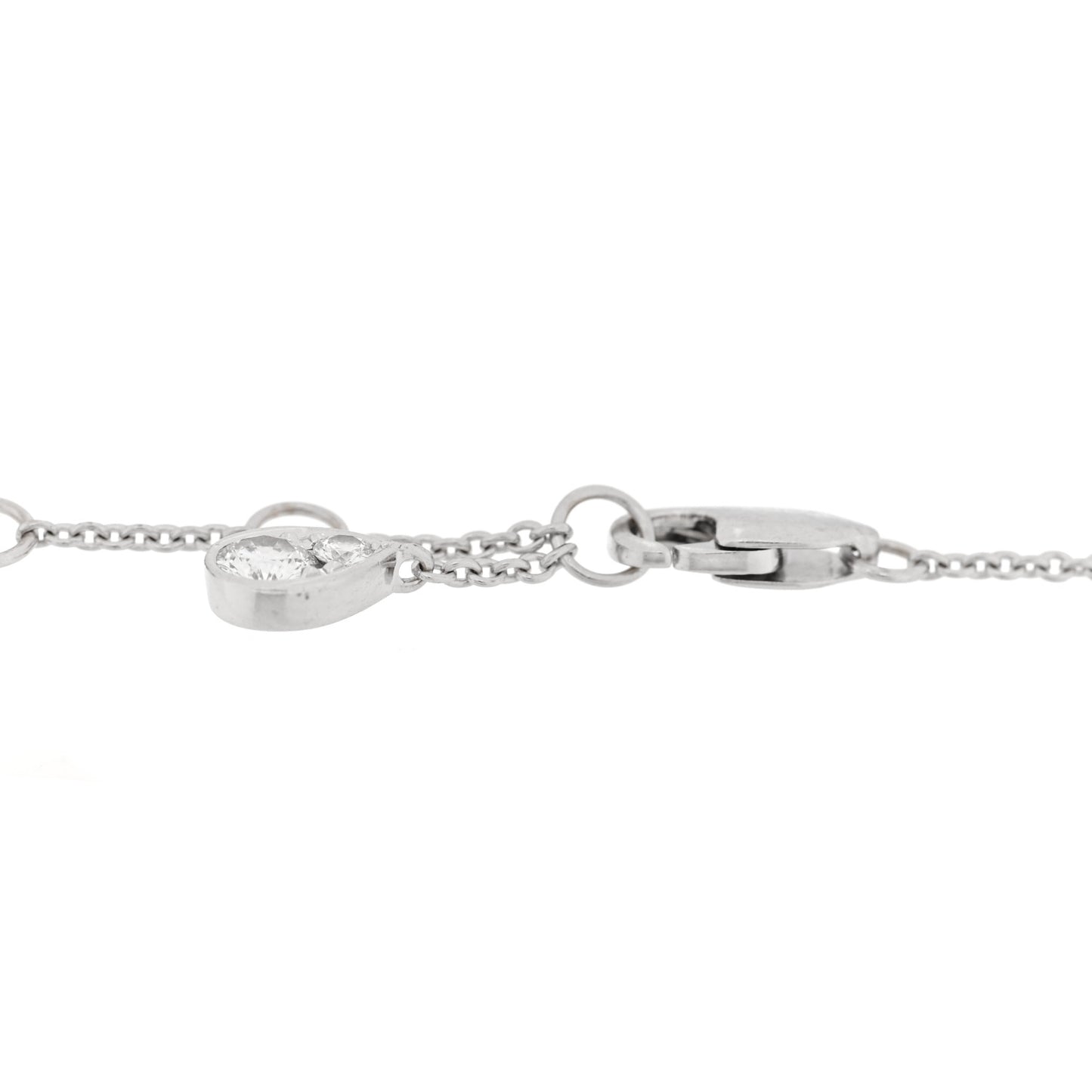 18K White Gold Diamond Mini Butterfly Silhouette Bracelet