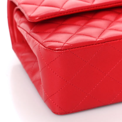 Chanel Lambskin Quilted Medium Double Flap Red 7 of 8