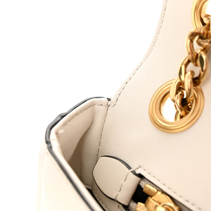Prada Saffiano Flap Shoulder Bag Talco 11 of 13