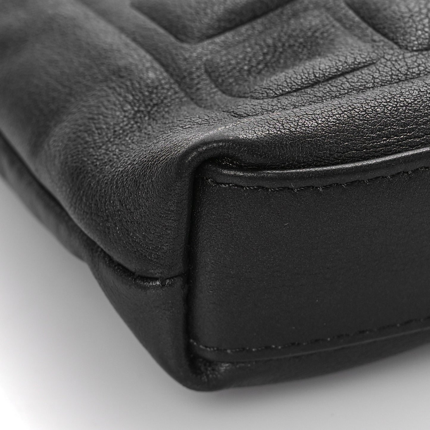 Metallic Calfskin Keyboard Pouch Black