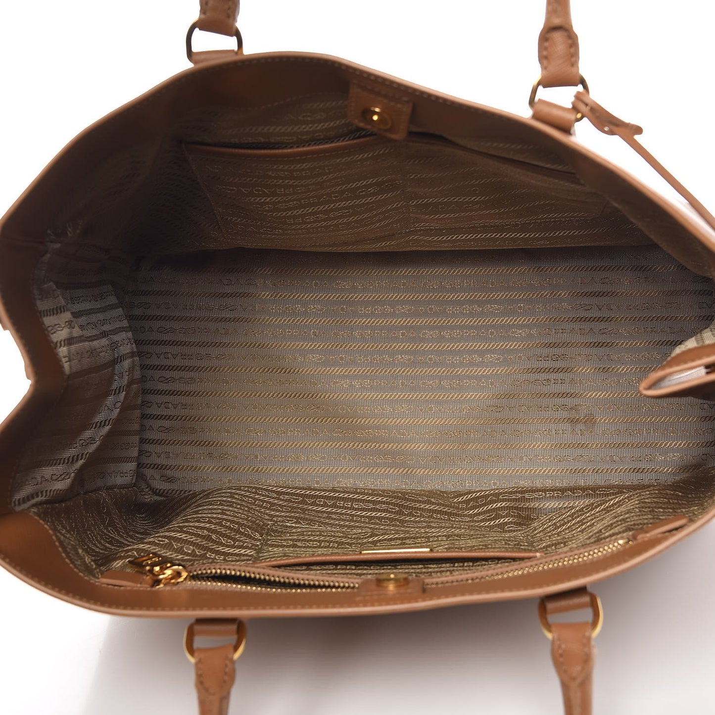 Saffiano Lux Large Tote Caramel