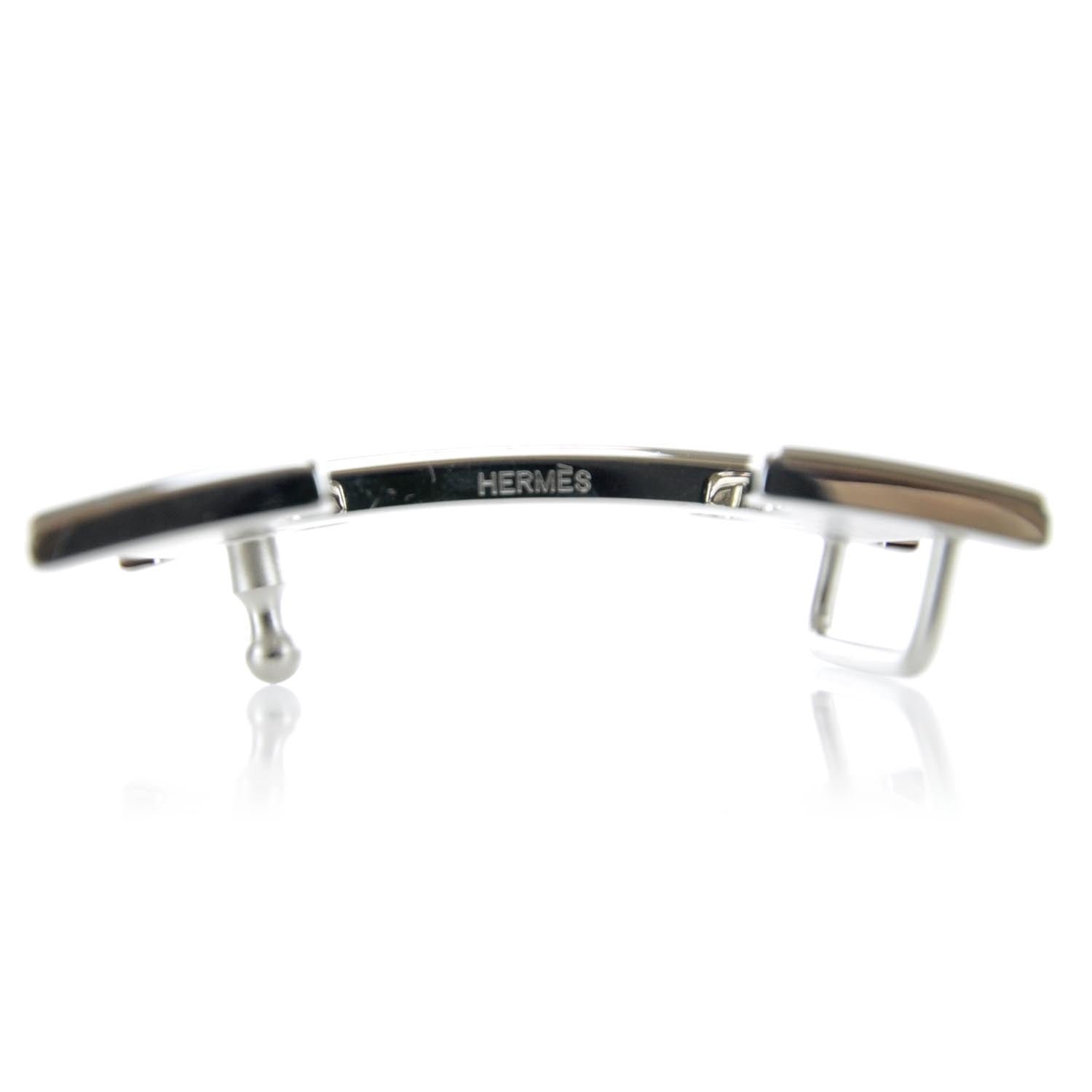 Hermes Box Togo Reversible H Belt 90 Black Blue Jean 6 of 6