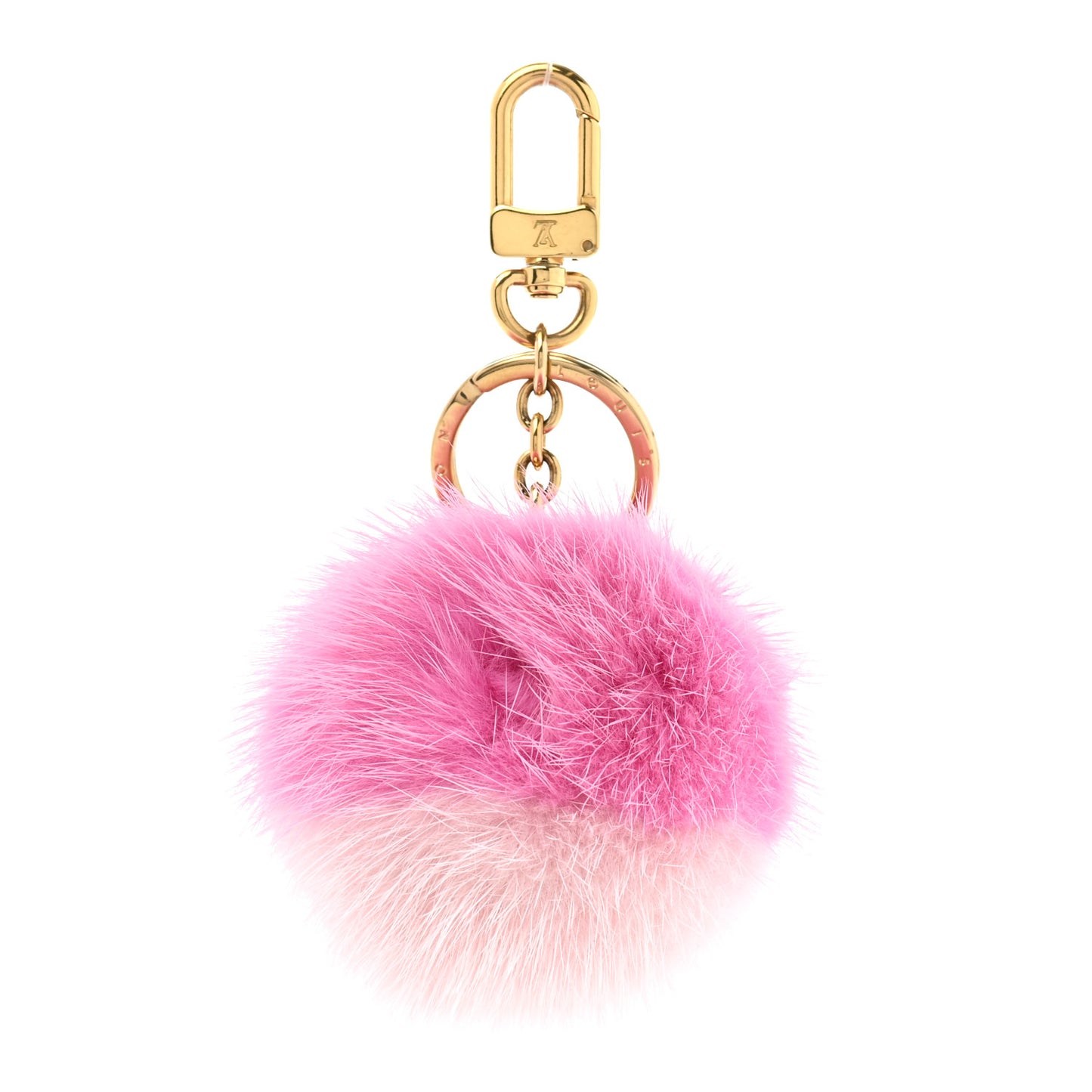 Mink Fluo Bubble Bag Charm Key Holder Pink