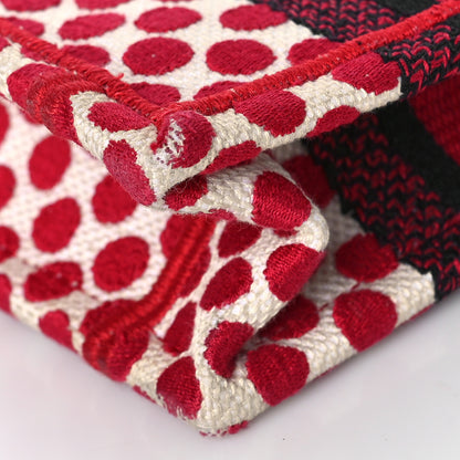 Christian Dior Canvas DiorAmour Dots Mini Book Tote Red 9 of 10
