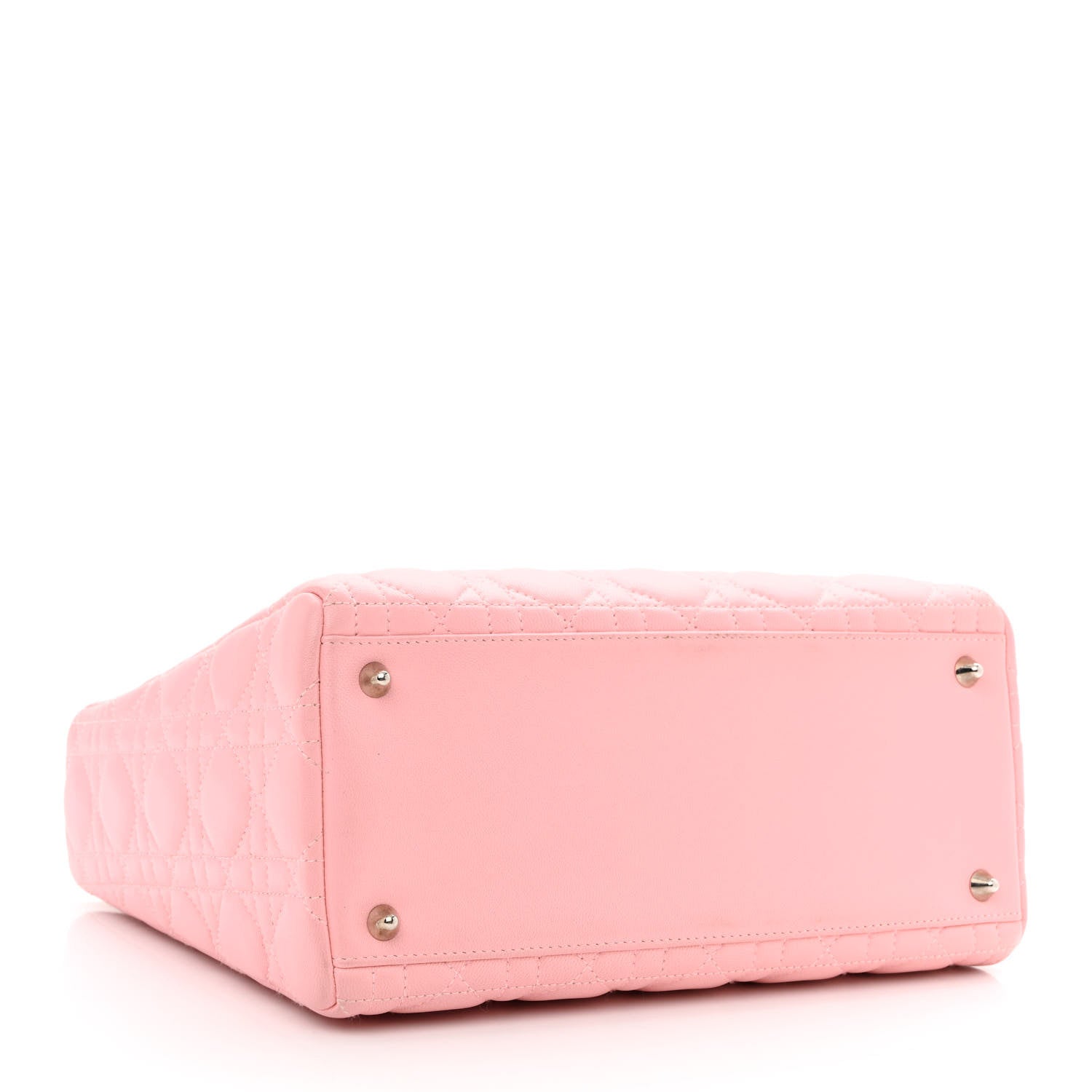 Christian Dior Lambskin Cannage Medium Lady Dior Rose Clair 4 of 14
