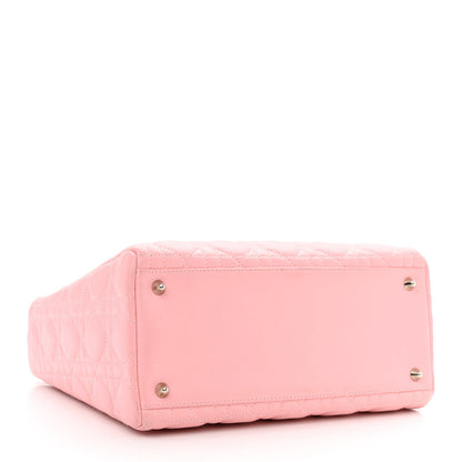 Christian Dior Lambskin Cannage Medium Lady Dior Rose Clair 4 of 14