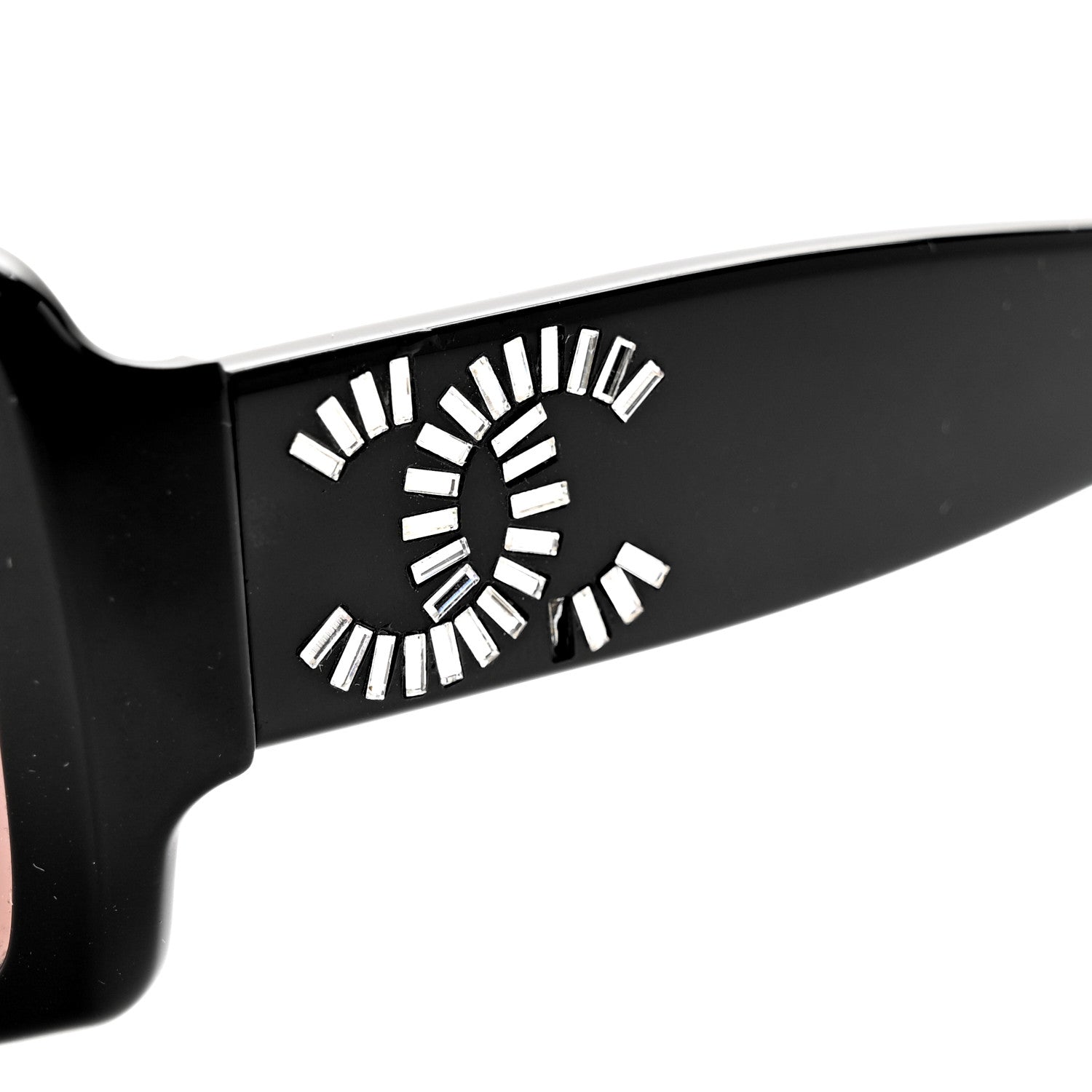 Chanel Crystal Baguette Prescription CC Sunglasses 5114-B Black 7 of 8