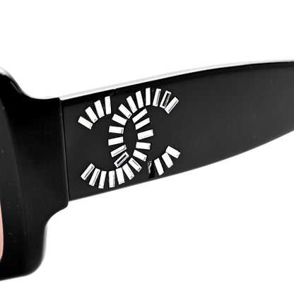 Chanel Crystal Baguette Prescription CC Sunglasses 5114-B Black 7 of 8