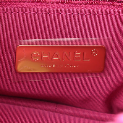 Chanel Shearling Sheepskin Medium Chanel 19 Flap Pink 6 of 9