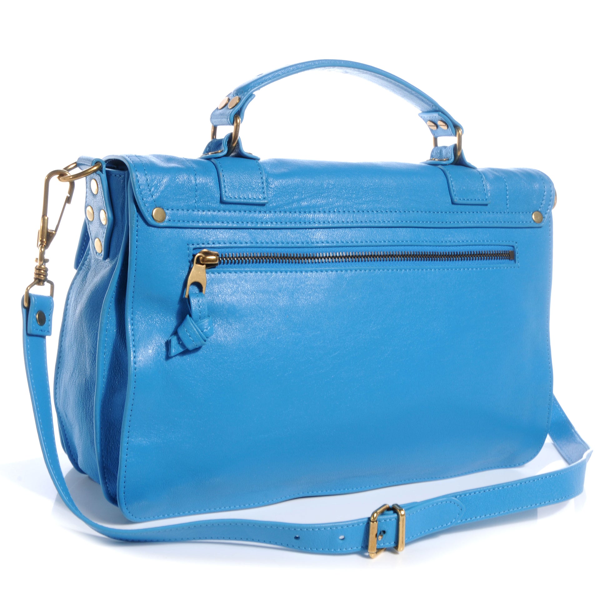 Proenza Schouler Lambskin PS1 Medium Satchel Rip Tide 3 of 11