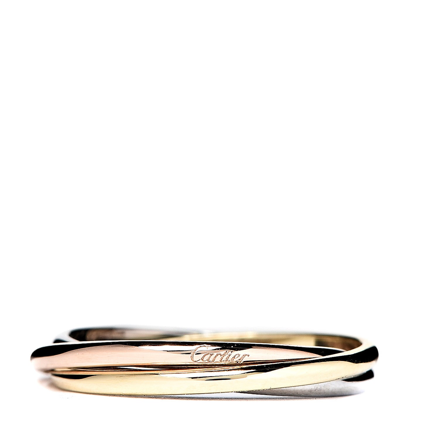 18K Pink Yellow White Gold Extra Small Trinity Ring 50 5.25