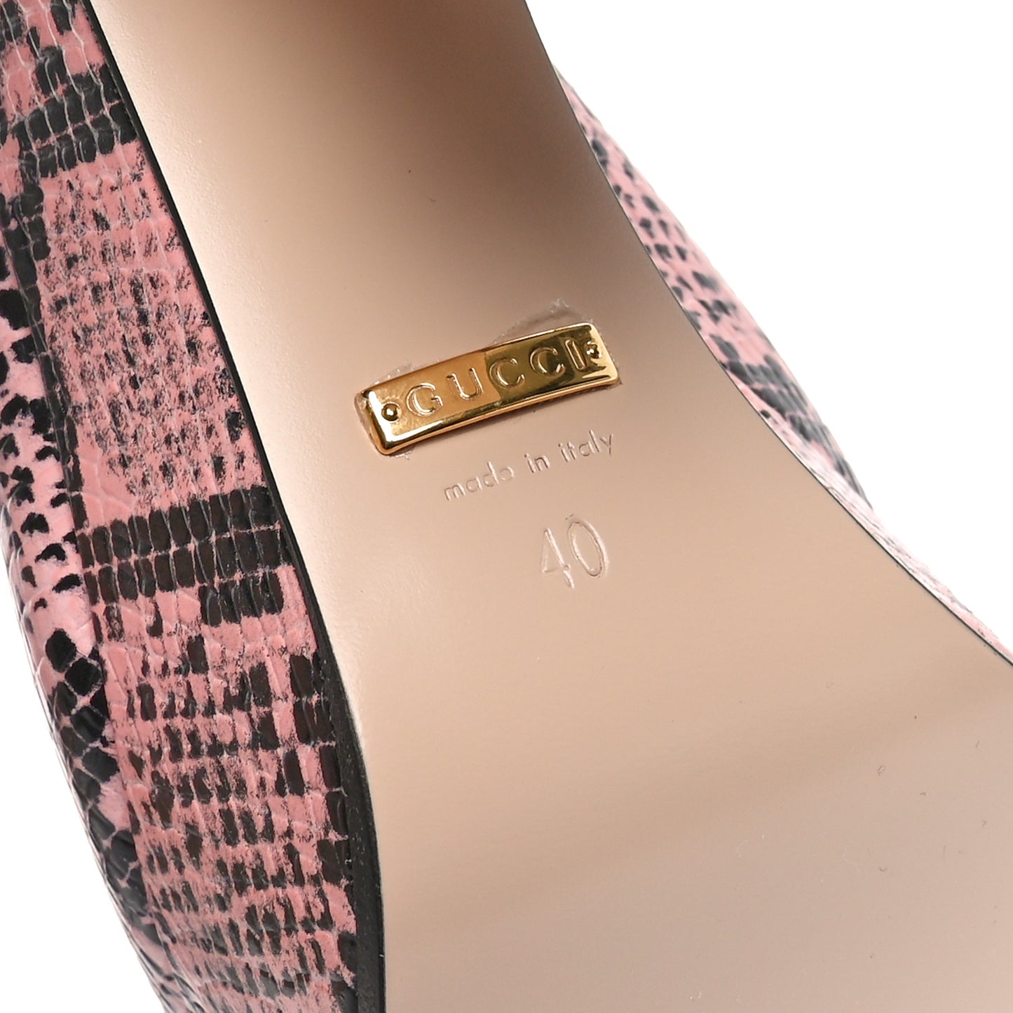 Calfskin Python Print Horsebit Platform 35/120mm Slingback Pumps 40 Wild Rose