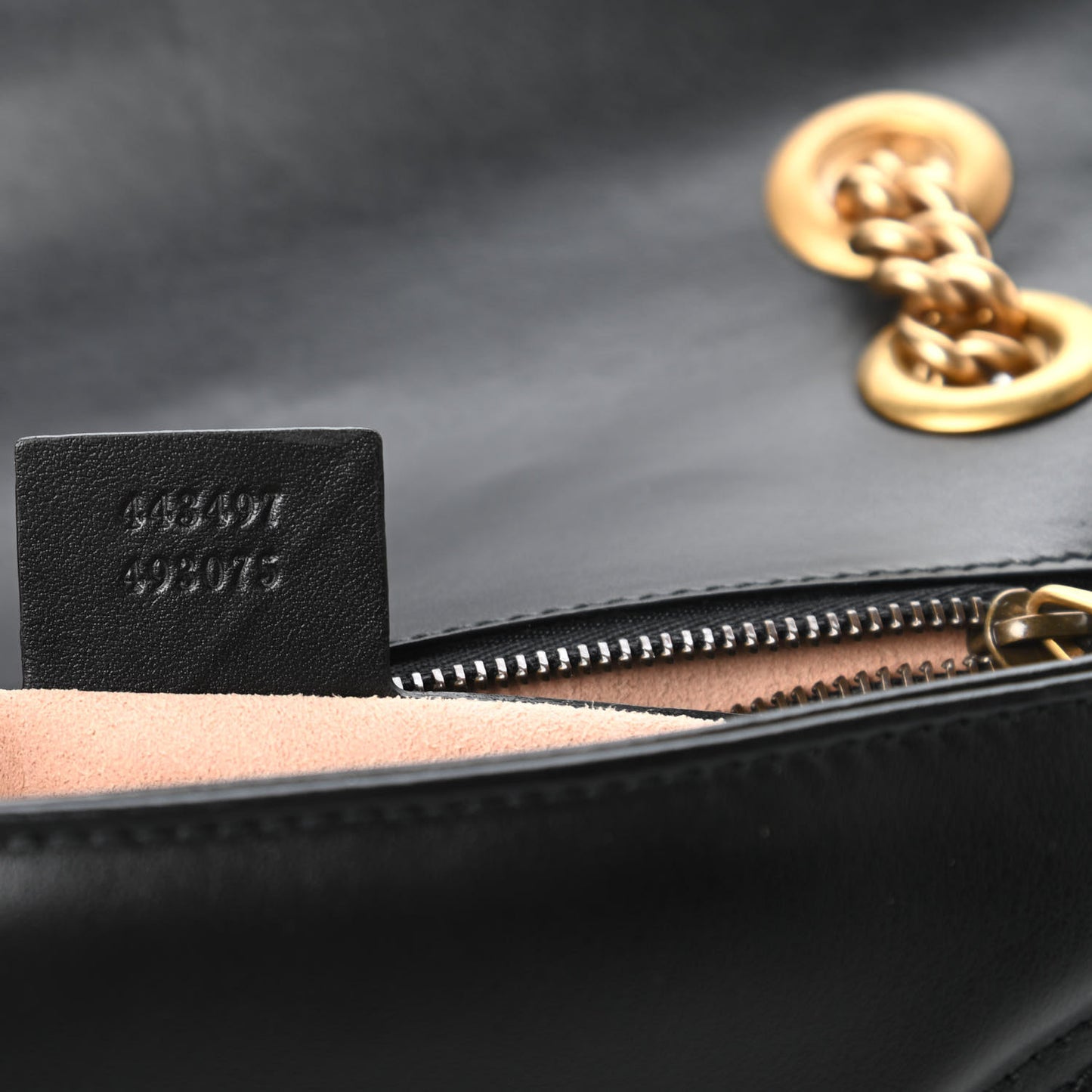 Calfskin Matelasse Small GG Marmont Shoulder Bag Black