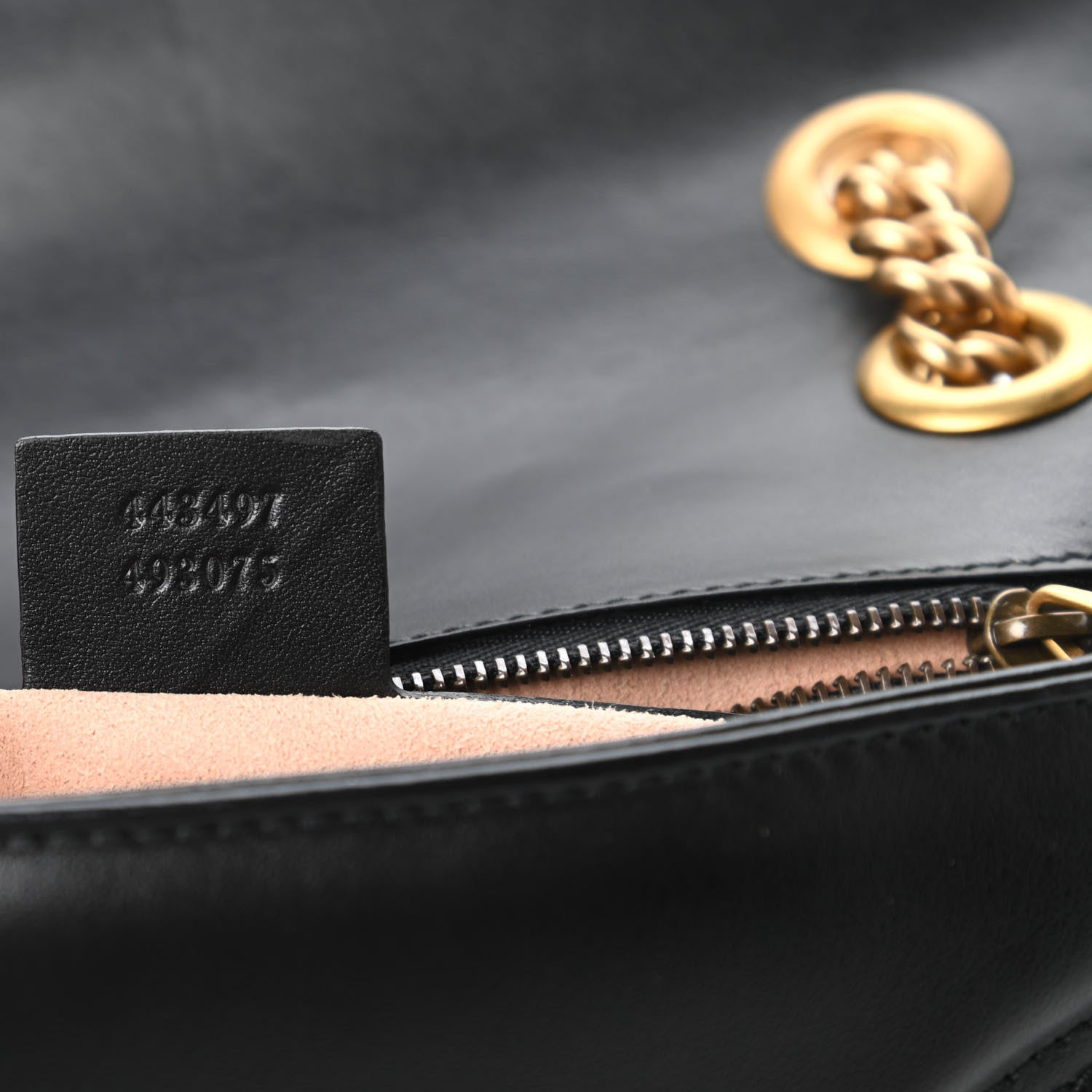 Gucci Calfskin Matelasse Small GG Marmont Shoulder Bag Black 9 of 10