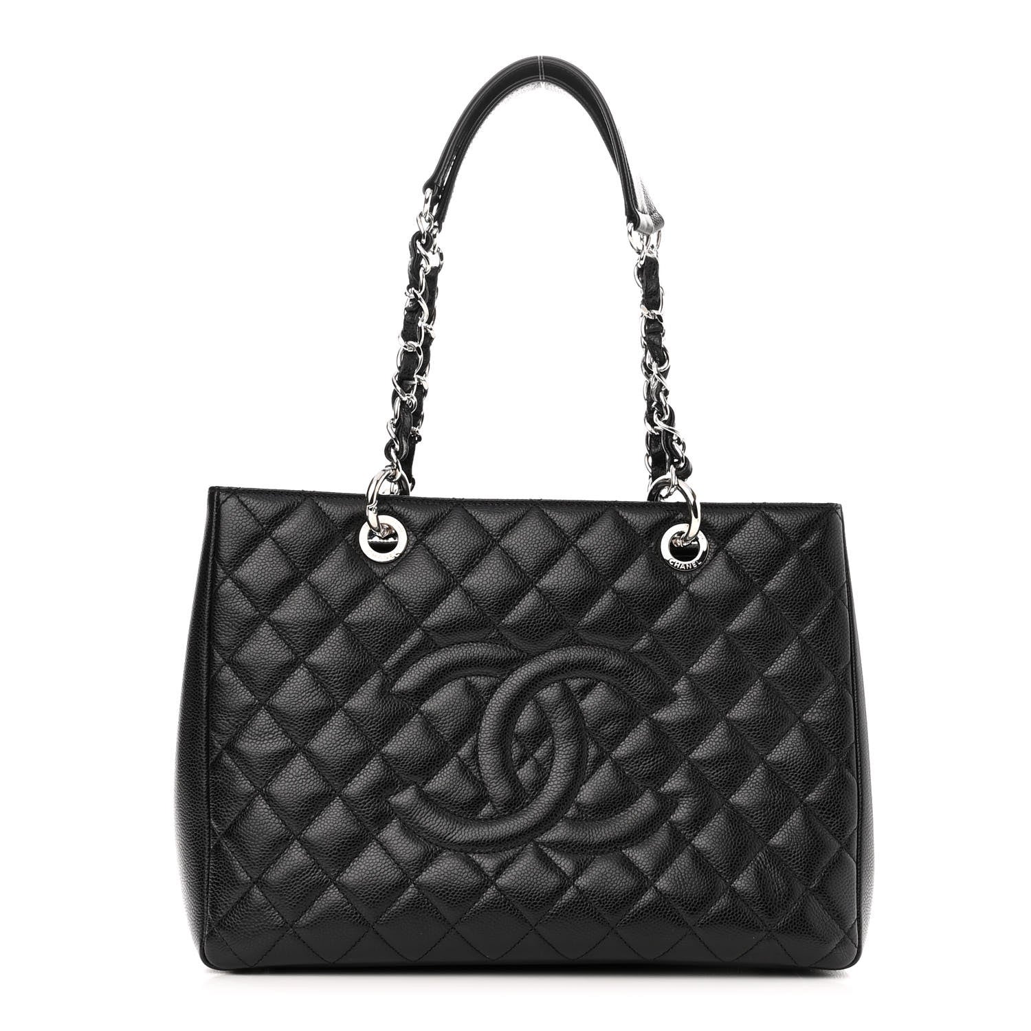 Chanel Caviar Quilted Grand Shopping Tote GST Black 1 of 11