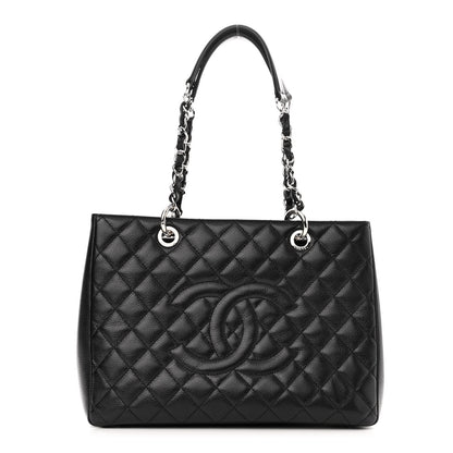 Chanel Caviar Quilted Grand Shopping Tote GST Black 1 of 11