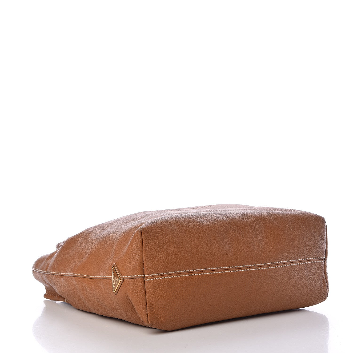 Prada Vitello Daino Logo Shopping Tote Cuoio 4 of 16