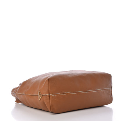 Prada Vitello Daino Logo Shopping Tote Cuoio 4 of 16
