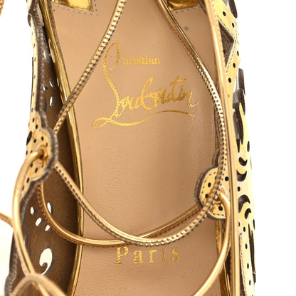 Christian Louboutin Metallic Impera 120 Pumps 39 Gold 7 of 8