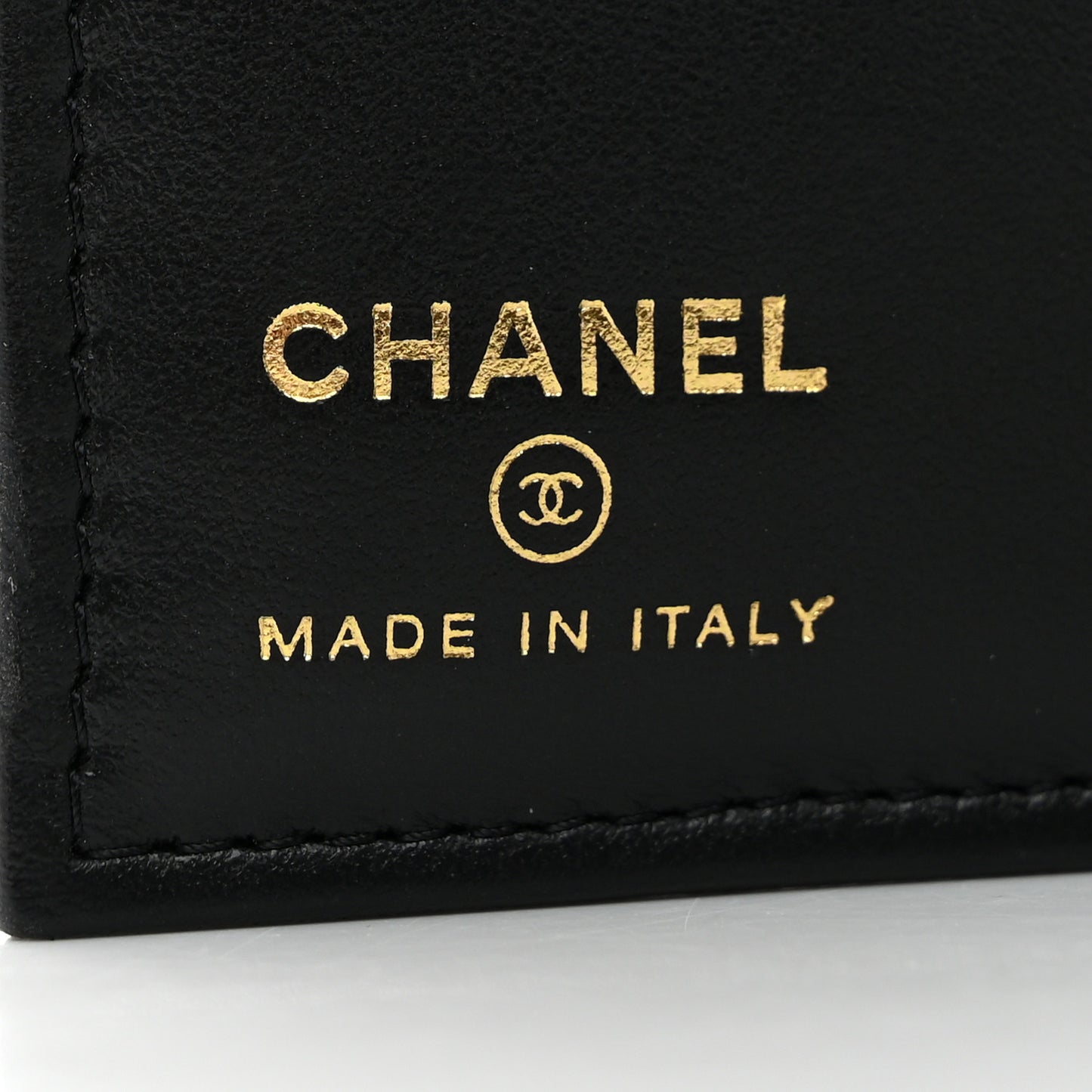 Caviar Quilted CC Passport Holder Black