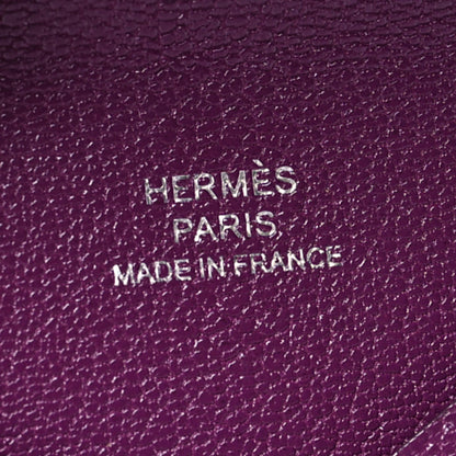 Hermes Chevre Mysore Calvi Card Case Anemone 8 of 11