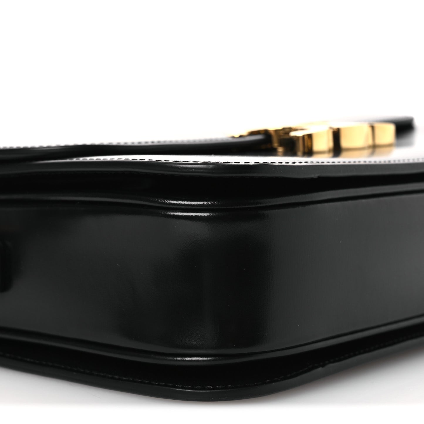 Shiny Calfskin Medium Triomphe Black