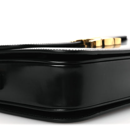 Celine Shiny Calfskin Medium Triomphe Black 10 of 12