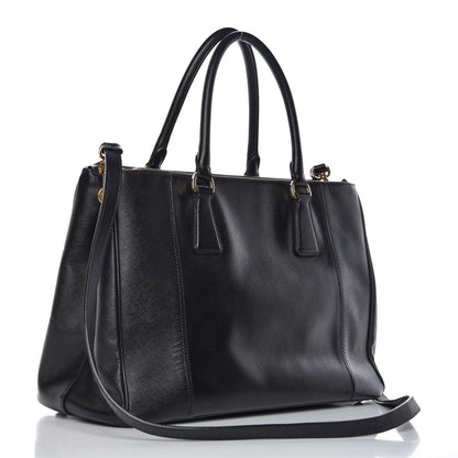 Prada Saffiano Medium Galleria Double Zip Tote Black 3 of 20