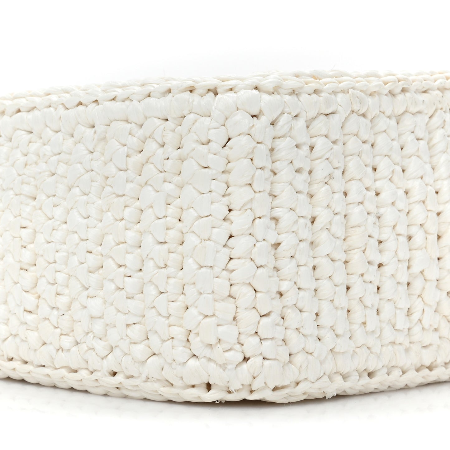 Yarn Raffia Effect Crochet Re-Edition 2005 Shoulder Bag White