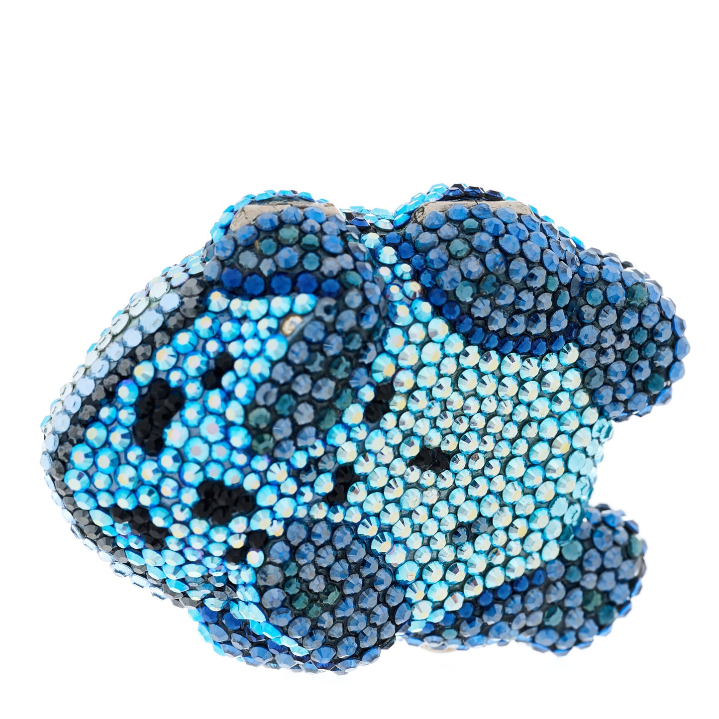 Swarovski Crystal Frog Minaudiere Pill Box