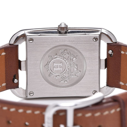 Hermes Stainless Steel Barenia 23mm Cape Cod Quartz Watch Fauve 5 of 12