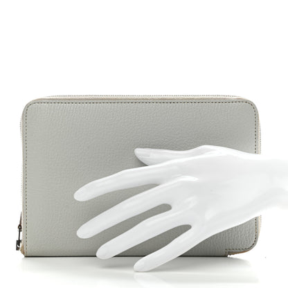 Hermes Chevre Mysore Azap GM Combined Wallet Gris Pale 2 of 9