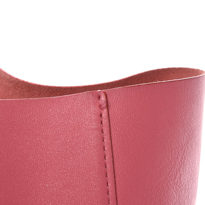 Celine Lambskin Horizontal Bi-Color Cabas Pink Rust 12 of 16