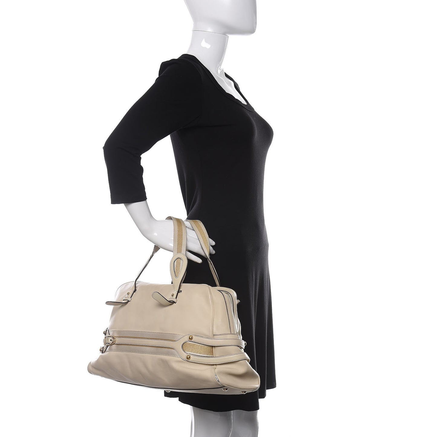 Calfskin Signature XL Bowler Ivory