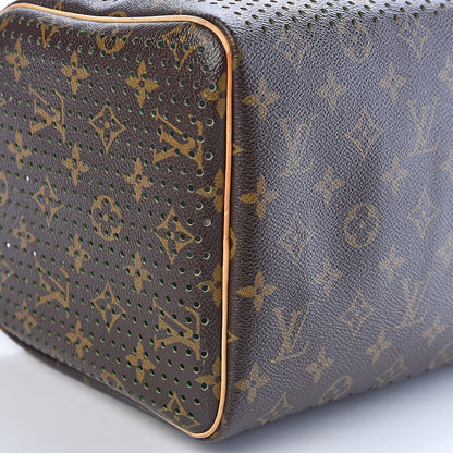 Louis Vuitton Monogram Perforated Speedy 30 Green 7 of 17