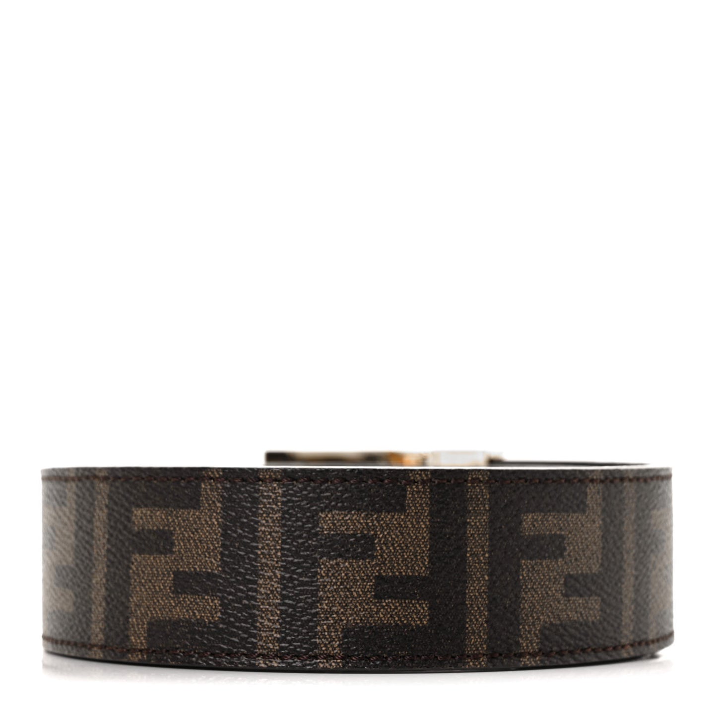 Zucca Calfskin FF Reversible Belt 75 30 Tobacco Black