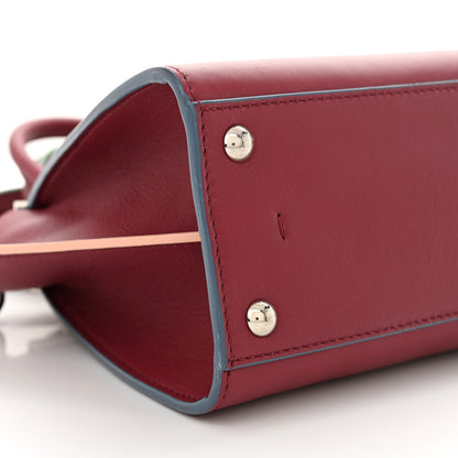 Fendi Vitello Dolce Mini 3jours Tote Black Cherry 9 of 12