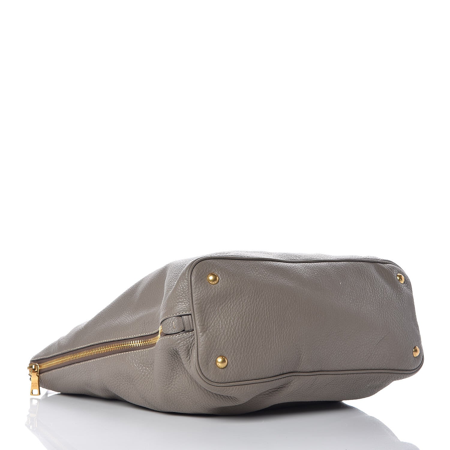 Prada Vitello Daino Side Zip Tote Argilla 4 of 16