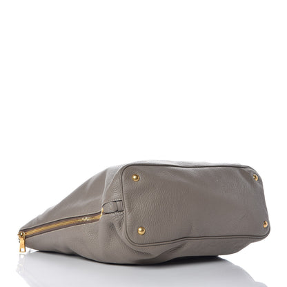 Prada Vitello Daino Side Zip Tote Argilla 4 of 16