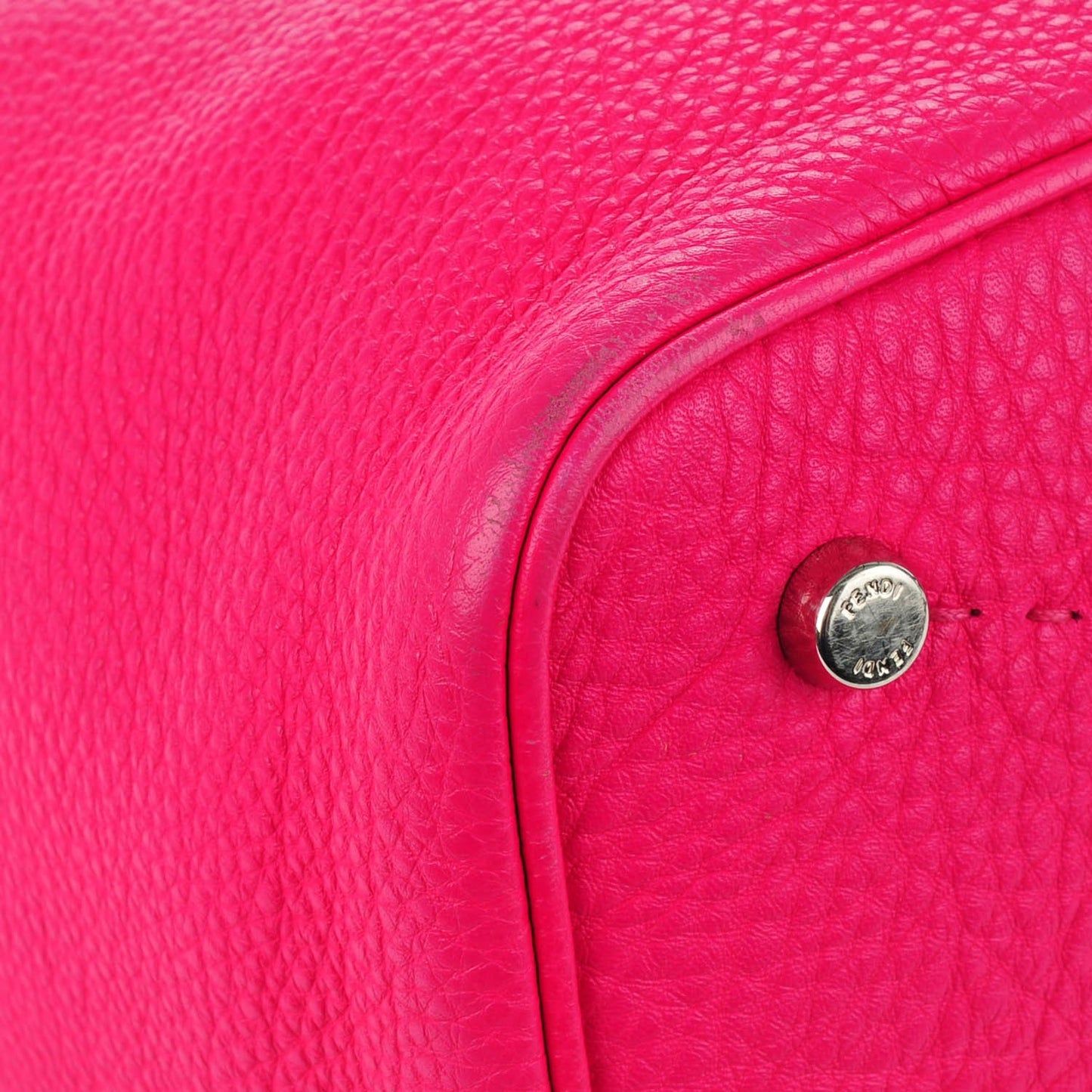 Cuoio Romano Selleria Large Anna Bucket Bag Fuxia