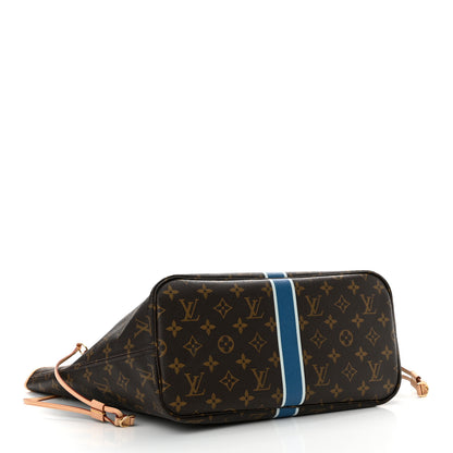Louis Vuitton Monogram My LV Heritage Neverfull MM Blue De France White 4 of 12