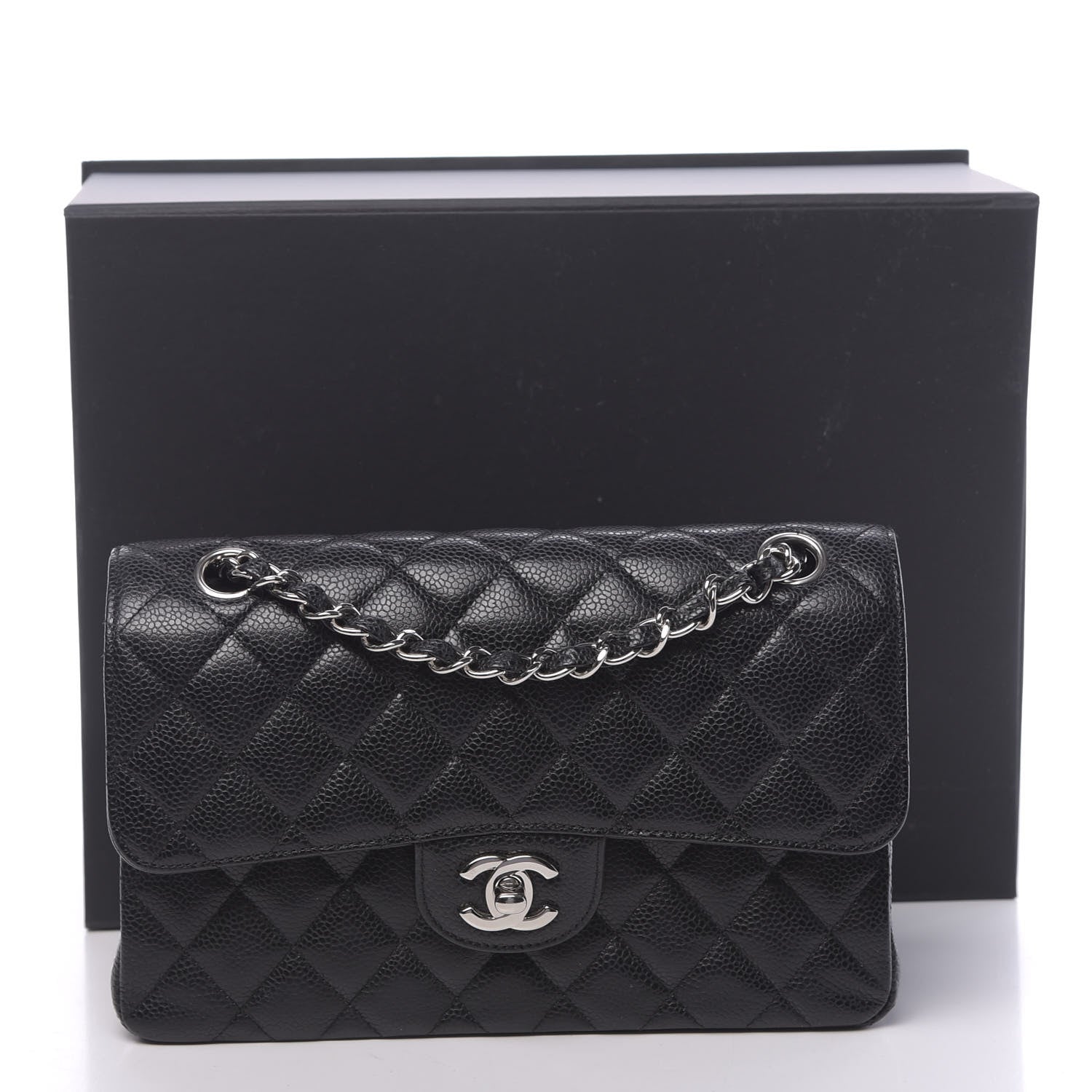 Chanel Caviar Quilted Small Double Flap Black 11 of 11