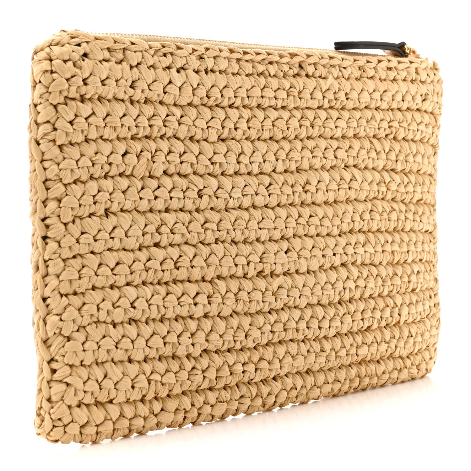 Valentino Garavani Raffia Viva Superstar Clutch Naturale Butter