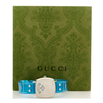 Gucci Stainless Steel Rubber 27mm Grip Quartz Watch Blue 5 of 5