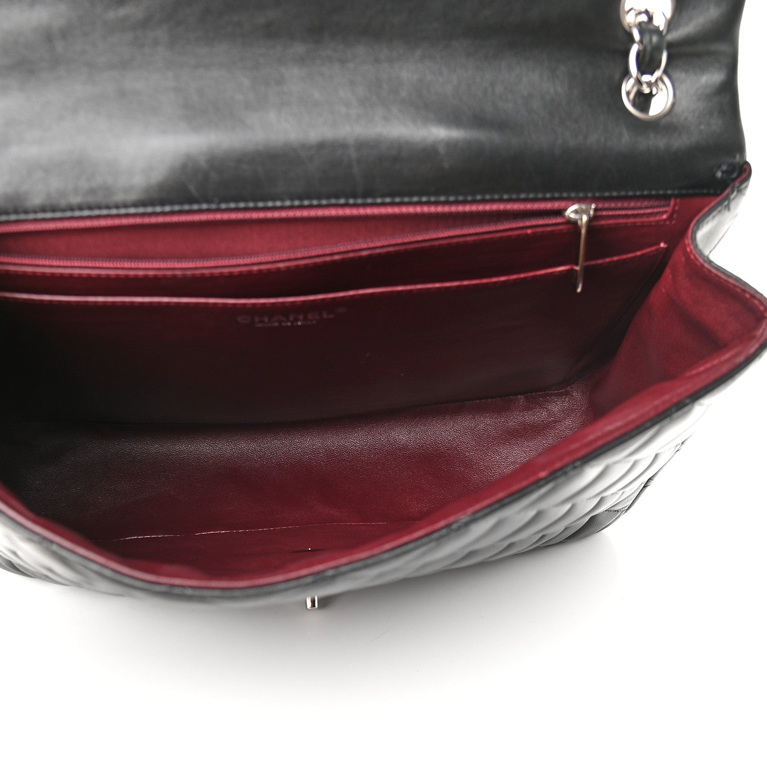 Chanel Lambskin Quilted Maxi Single Flap Black 5 of 9