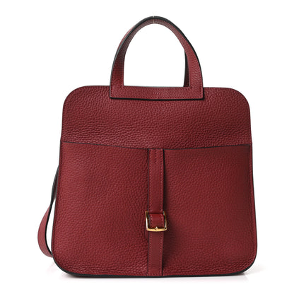 Hermes Taurillon Clemence Halzan 25 Rouge H 1 of 10