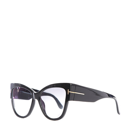 Tom Ford Acetate Anoushka Cat Eye Sunglasses TF371 Black 1 of 8