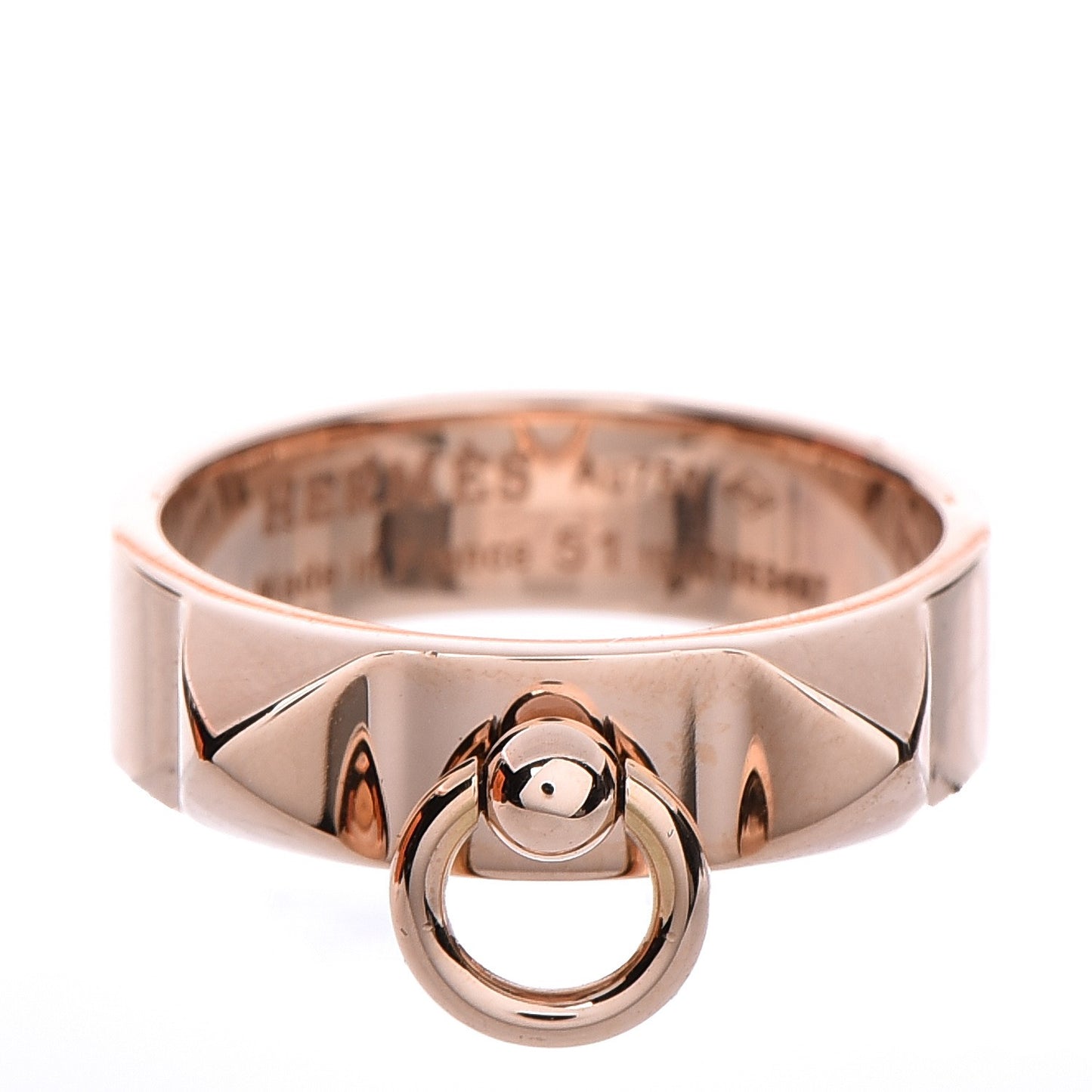 18K Rose Gold PM Collier De Chien Ring 51 5.75