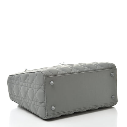 Christian Dior Ultra Matte Calfskin Cannage Medium Lady Dior Grey Stone 4 of 14