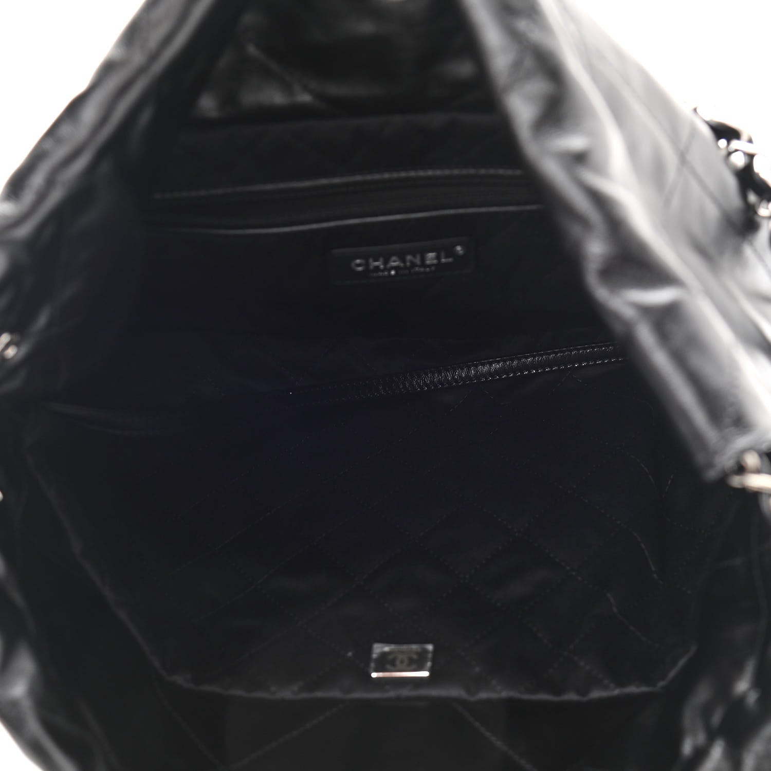 Chanel Shiny Calfskin Quilted Small Chanel 22 Black 5 of 11